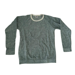 Pyjama 2 pièces Petit Bateau – 12 ans – Motifs animaux bleu-vert