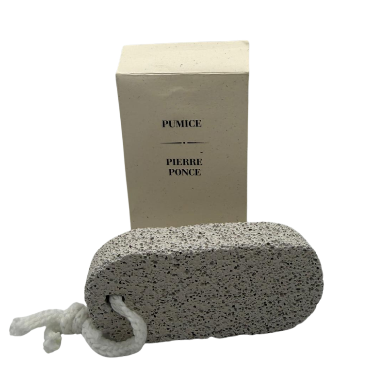 Pierre ponce exfoliante avec cordon de suspension – Soin des pieds – Neuve en boîte