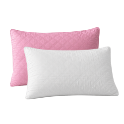 Coussin Impérial Rose Miami ou Blanc Pur | 48 x 74 cm