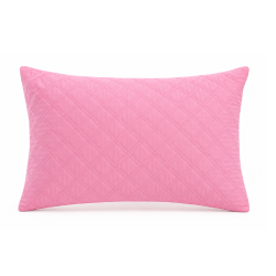 Coussin Impérial Rose Miami ou Blanc Pur | 48 x 74 cm