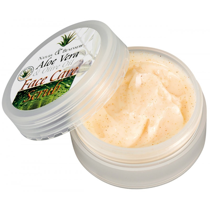 Organic exfoliating face cream | Face scrub | Apricot kernel cream