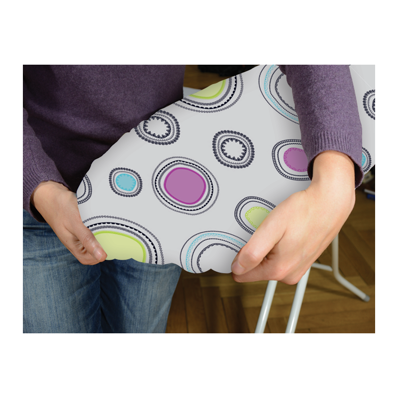 Colombo Housse De Repassage 130 X 50 Cm Thermosensible Motif Changeant - Taille L 100% Coton Italie