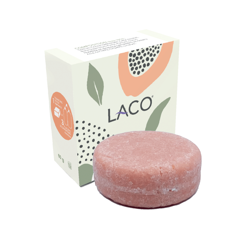 Papaya cherry solid shampoo bar - vibrant & nourishing