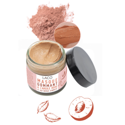 Exfoliating mask pink clay & apricot - glowing skin