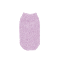 Pastel purple exfoliating glove: soft skin guaranteed