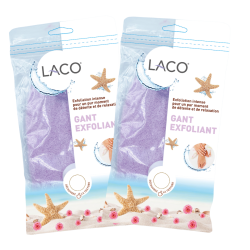 Set of 2 Pastel Purple Exfoliating Gloves