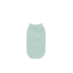 Set of 2 exfoliating gloves purple & green - soft skin