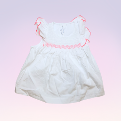 Chemisier blanc débardeur - Jacadi 10 ans