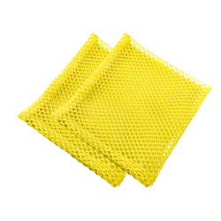 Set of 2 yellow scrubbing pads - durable & effective