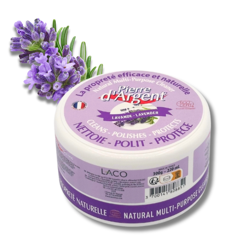 300g Lavender Pierre d'Argent | Natural cleaning product | Clay cleaner