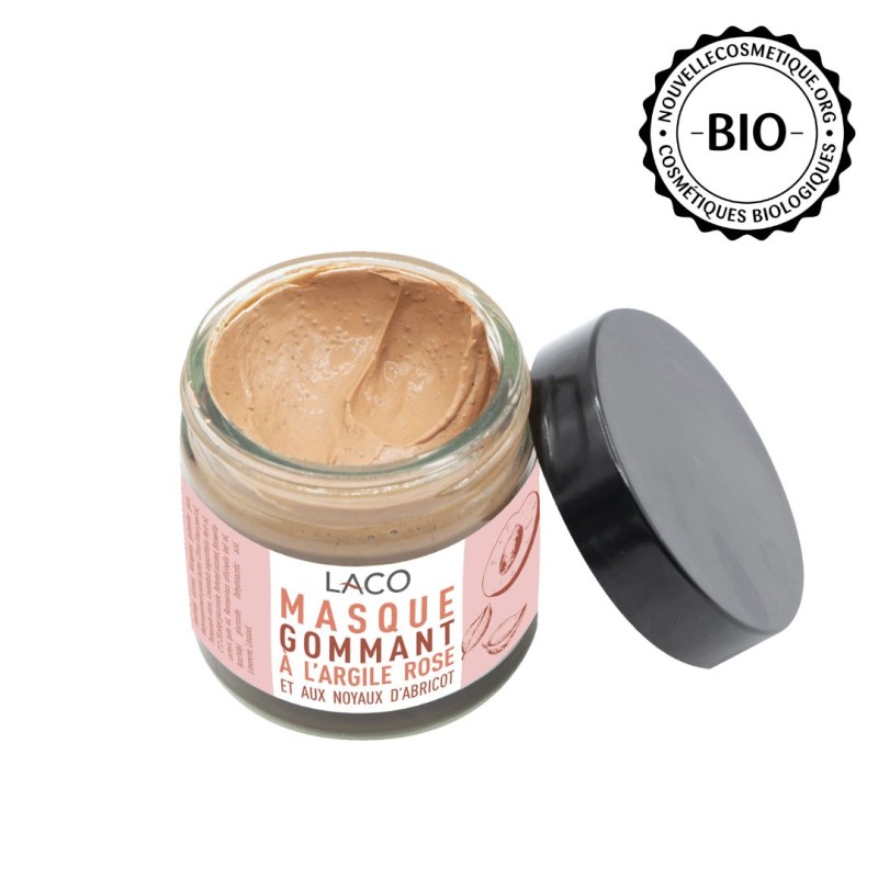 Exfoliating mask pink clay & apricot - glowing skin