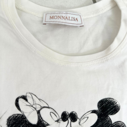 T-shirt Monnalisa x Disney – Mickey & Minnie "Lovely" à Manches Longues