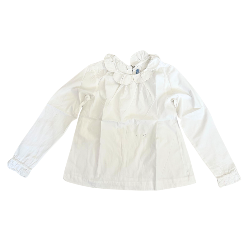 Blouse blanche à col volanté – Jacadi – 10 ans Blouse blanche à col volanté – Jacadi – 10 ans