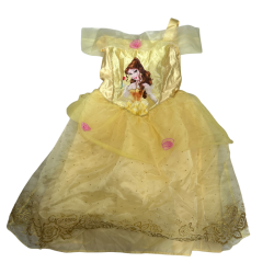 Robe de princesse Belle – Élégance dorée tout droit sortie du château enchanté