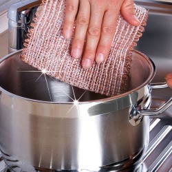 Lavettes en Cuivre | Lavettes grattoir avec fils de cuivre