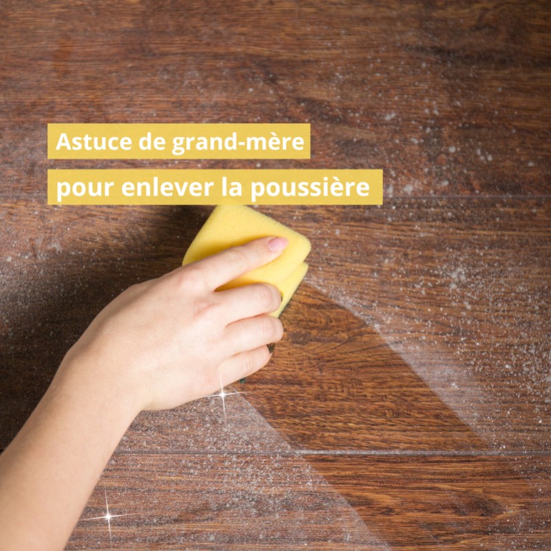 Astuce de grand-mère pour enlever la poussière