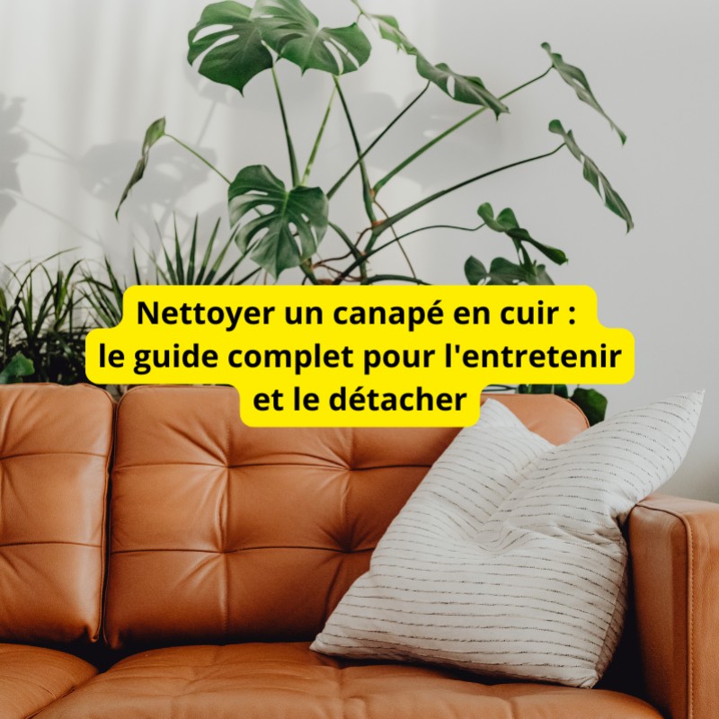 Nettoyer un canapé en cuir : le guide complet pour l'entretenir et le détacher